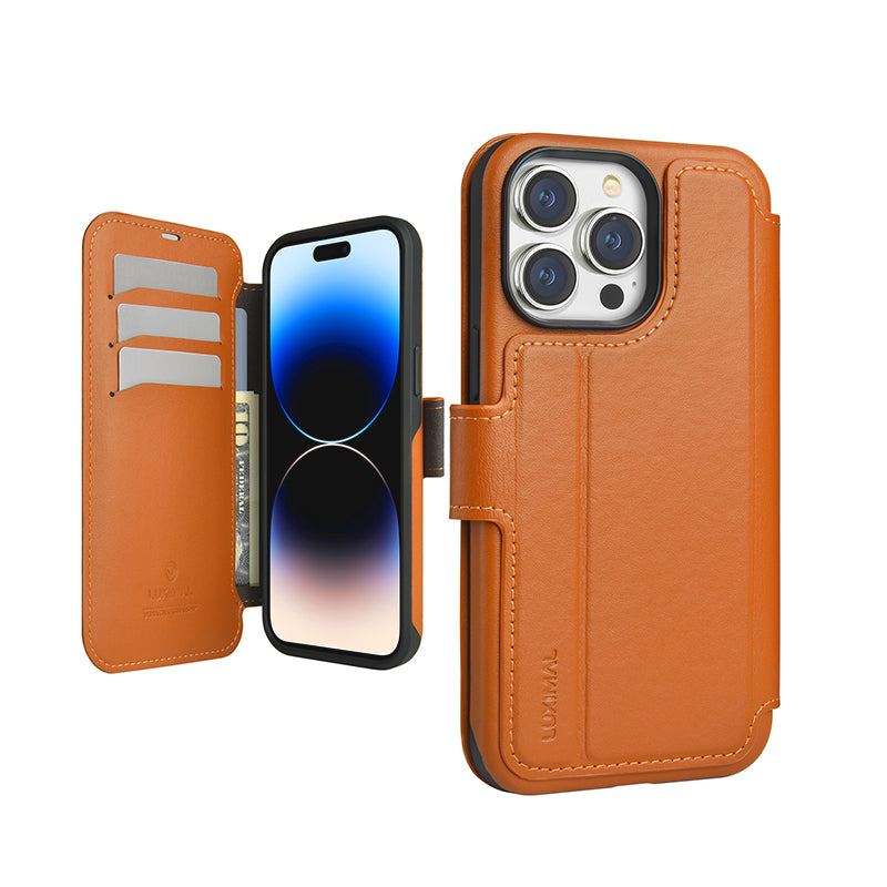 Ultimal Compatible With IPhone Microfiber Leather Flip Cover with Card